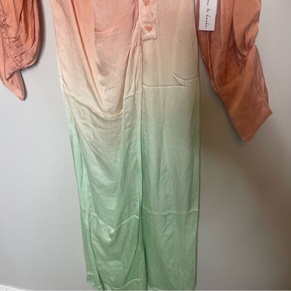 Young Fabulous & Broke Long sleeve ombré dress New small - Picture 6 of 9
